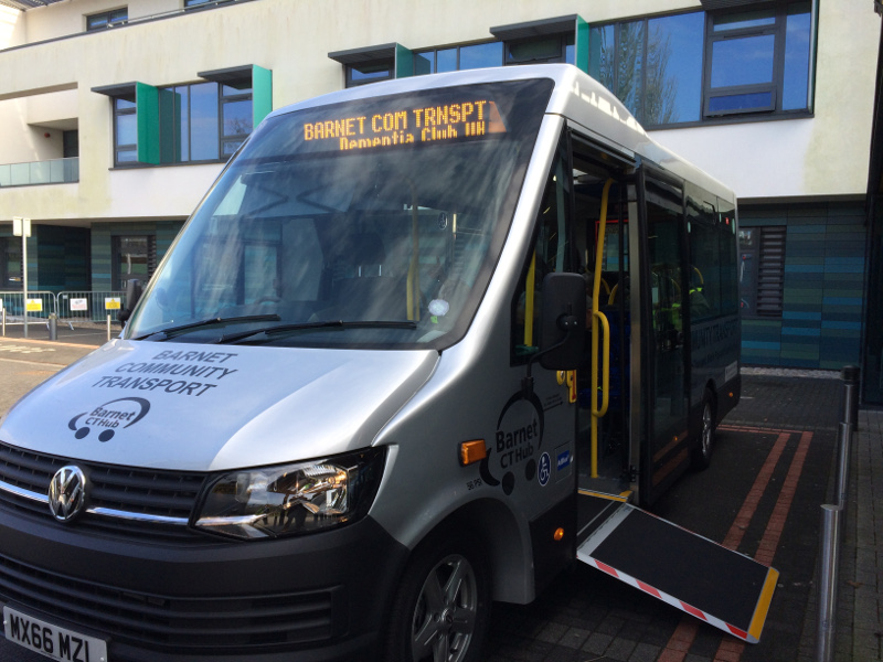 One of the latest buses from Barnet Community Transport