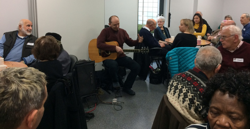 Egon plays Guitar at Finchley Memorial Hospital