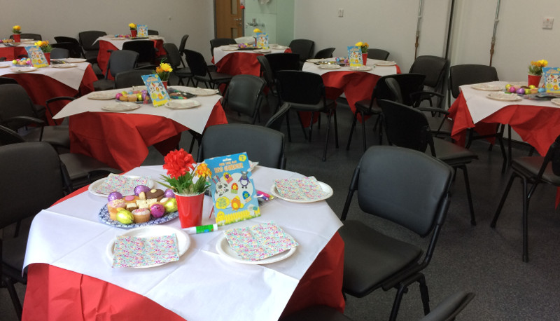 Painting Easter Eggs at Finchley Memorial Hospital