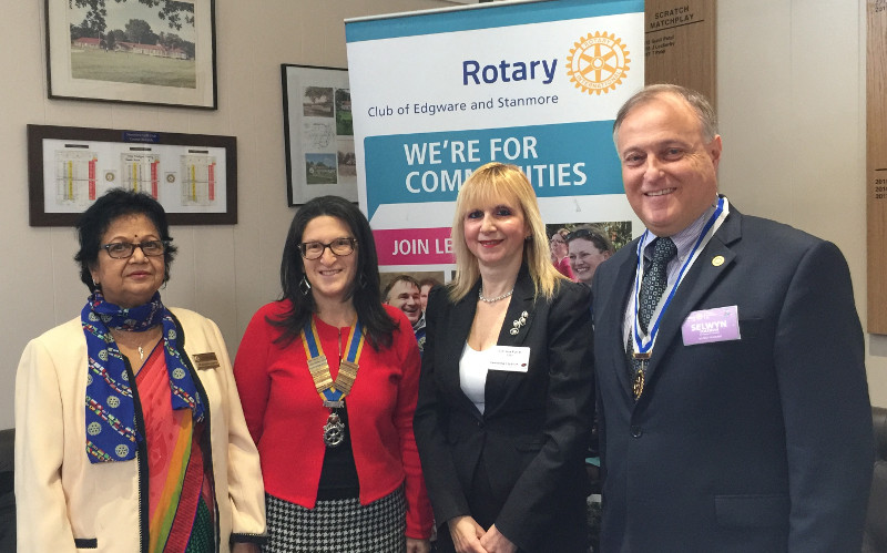 DCUK meeting with Rotary Club of Edgware & Stanmore