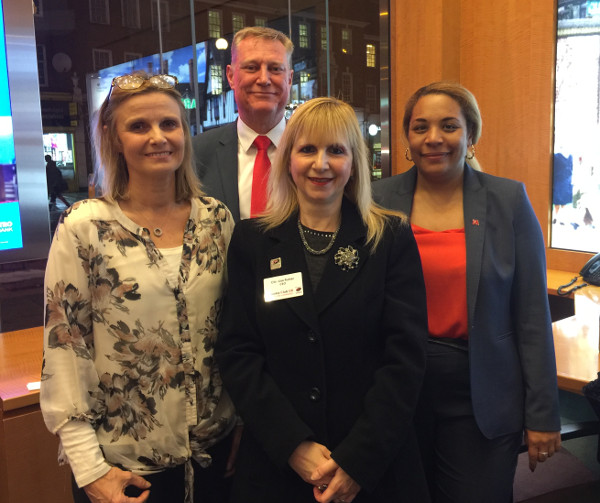 Informal networking event at Metro Bank